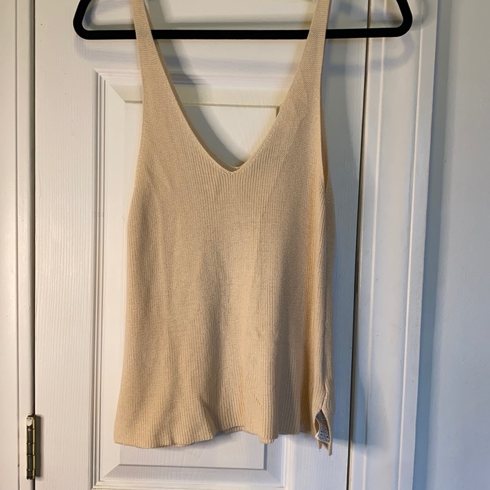 Knitted Creme Top